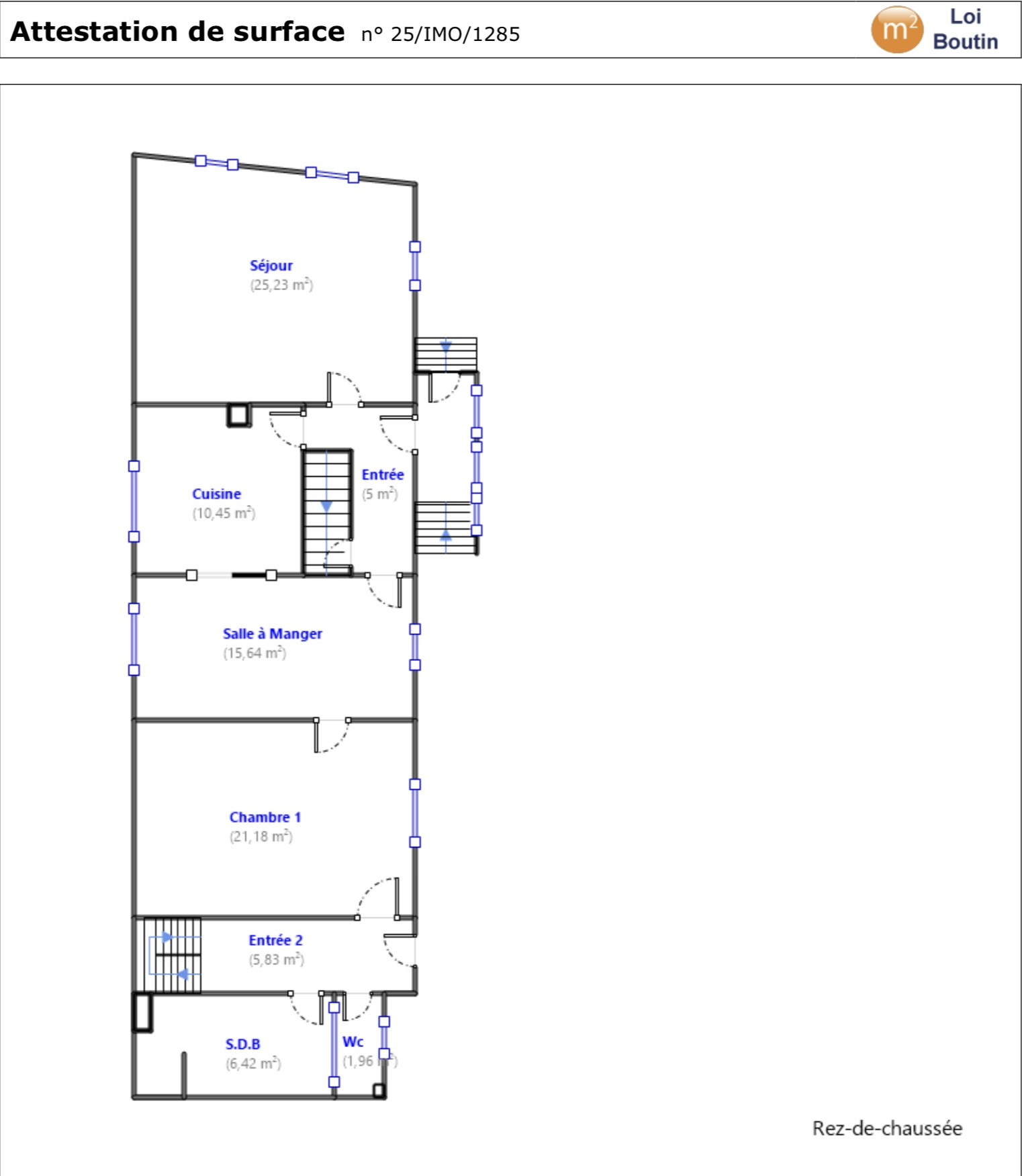 Maison 5 pièces 127 m2 habitables sur 6,42a constructibles