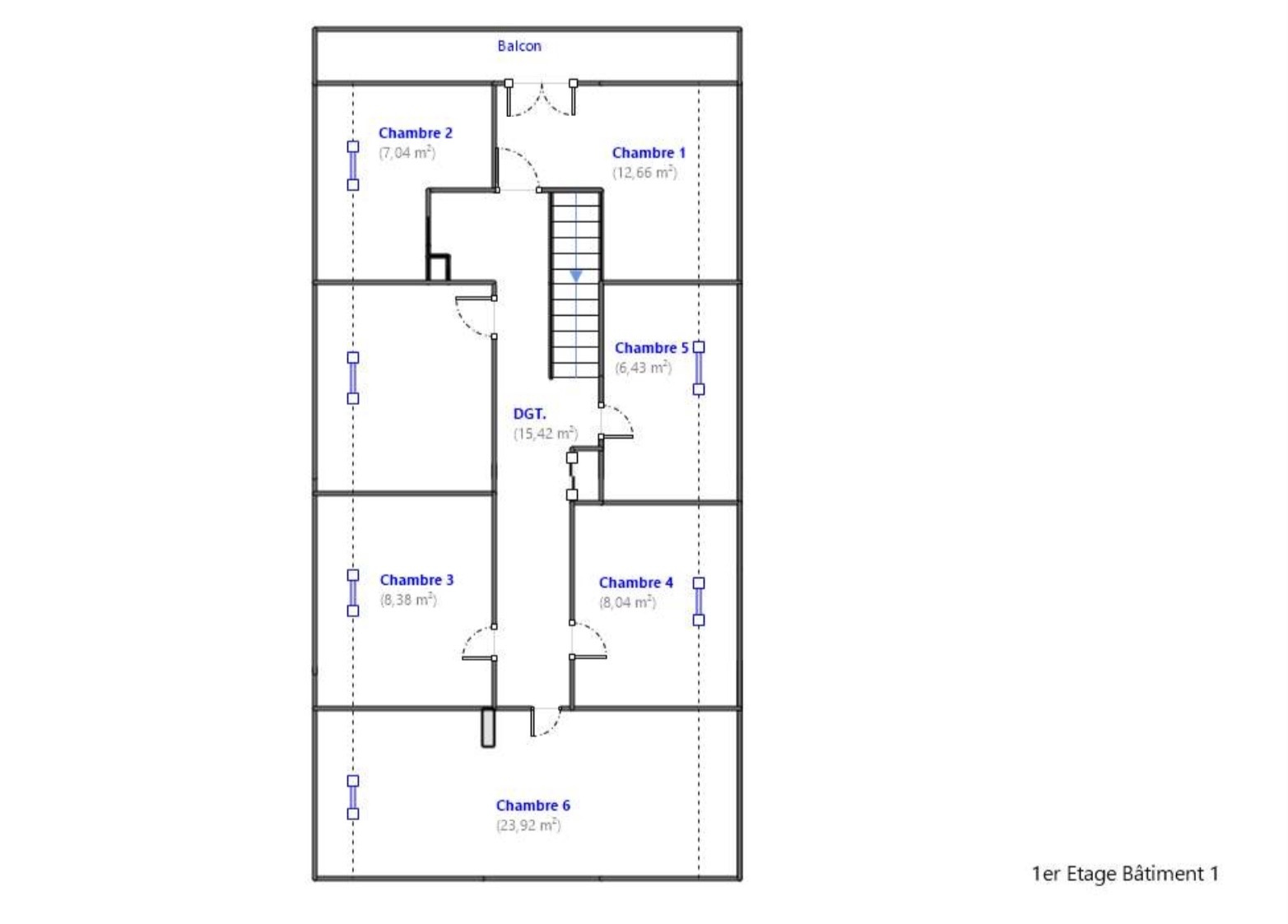 Immeuble 246m2 sur 5,82m2.